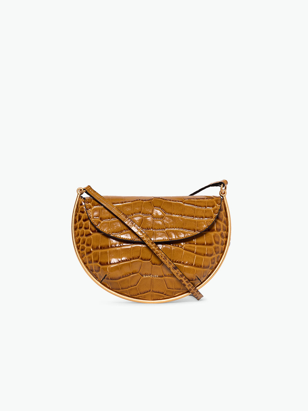 SAC KATE MINI SADDLE CROCO