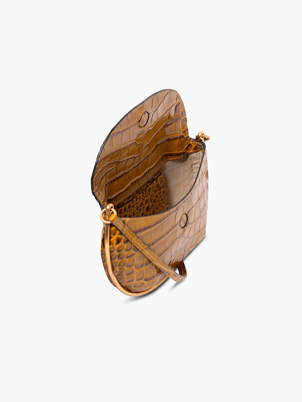 KATE MINI SADDLE CROCO BAG