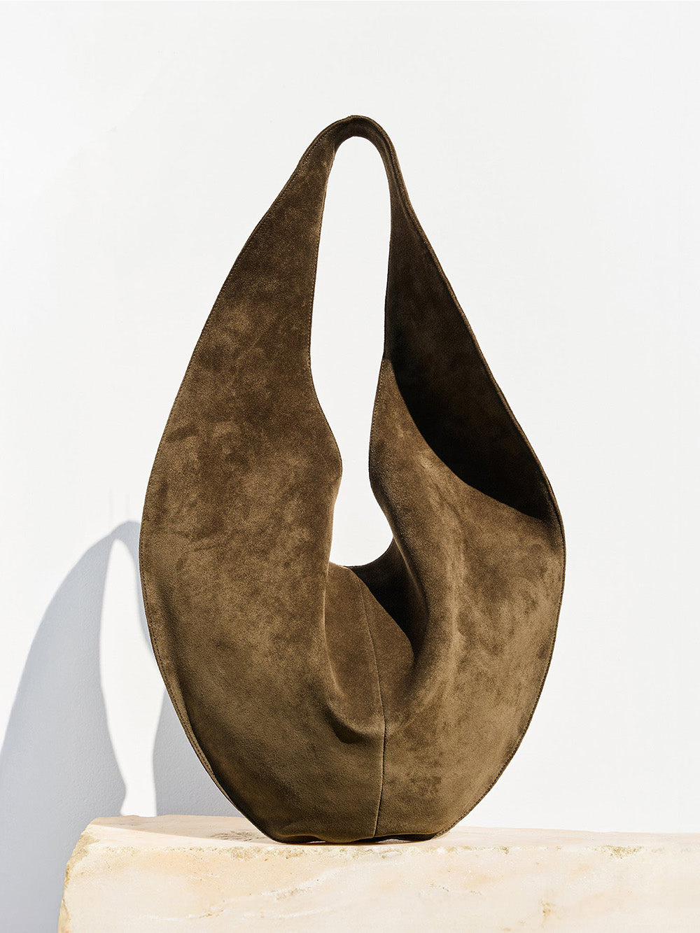 MARKET SUEDE KELP TOTE BAG