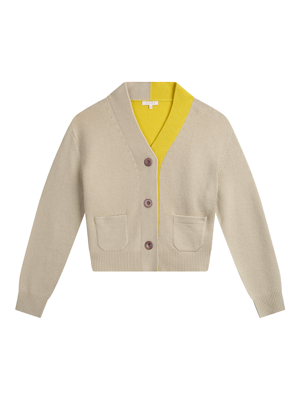LOU BICOLOR CARDIGAN DUNE & SOLEIL