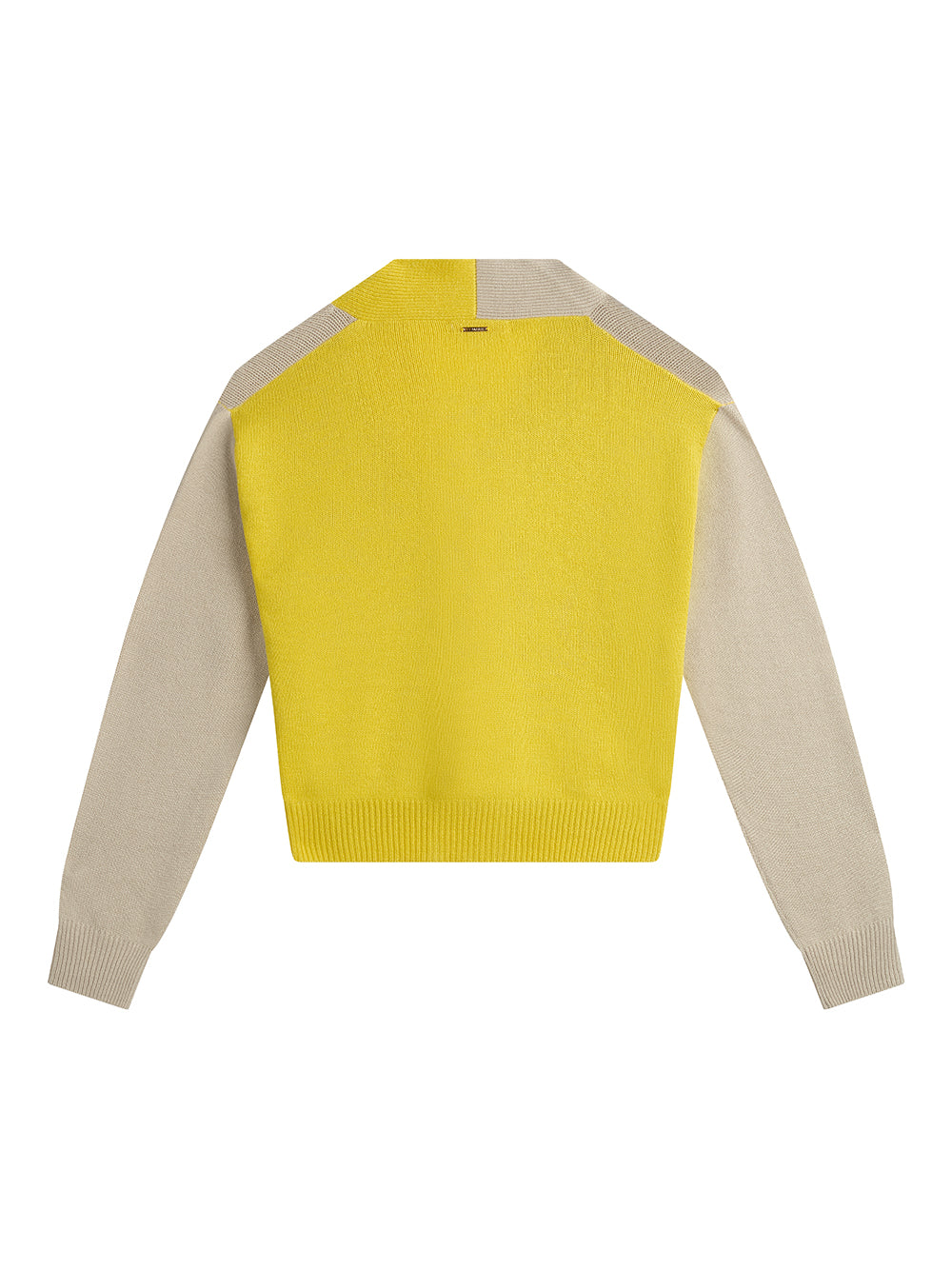 LOU BICOLOR CARDIGAN DUNE & SOLEIL