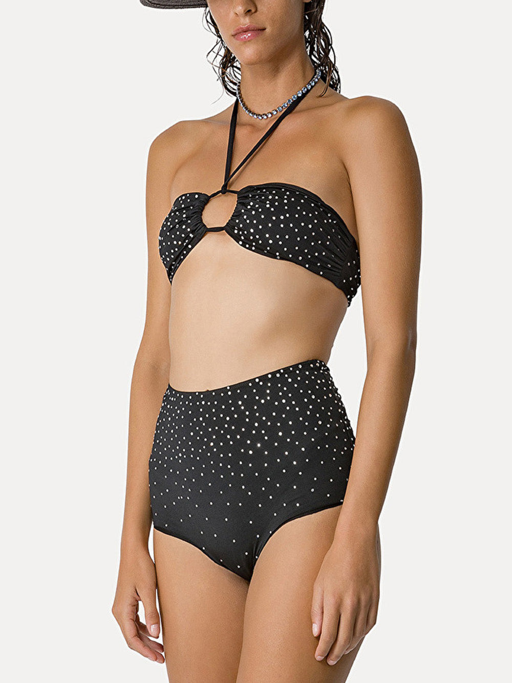 HAUT DE BIKINI CHIC JERSEY & CRYSTALS