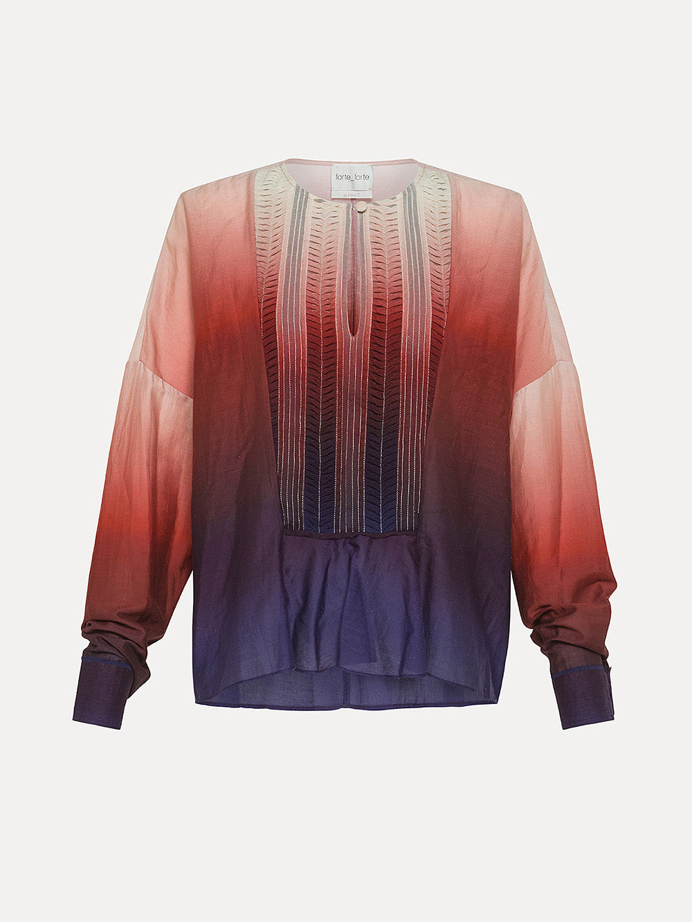 BLOUSE ORIGAMI VOILE DEGRADÉ
