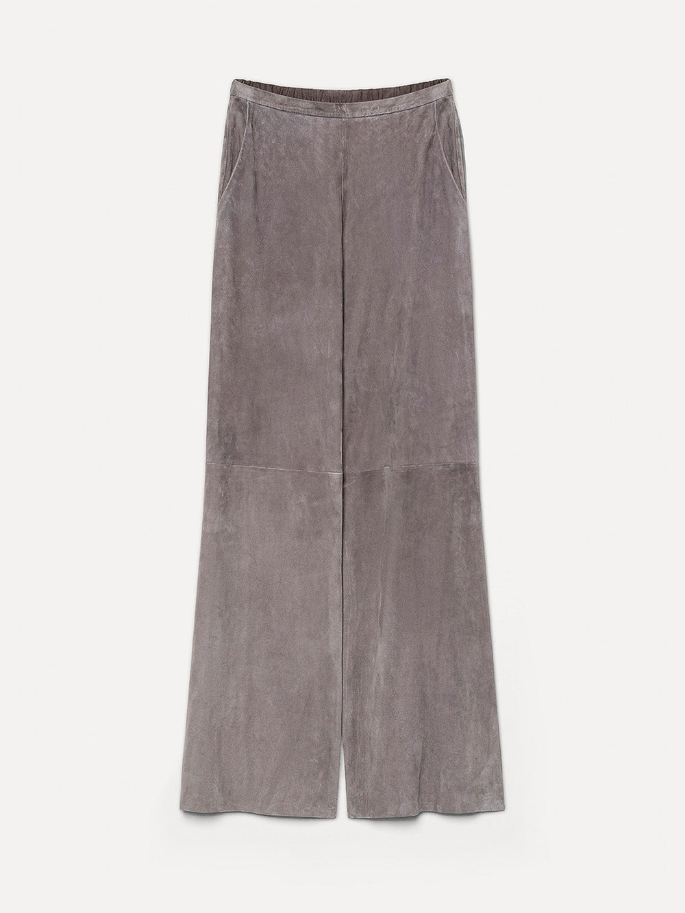 PANTALON EN DAIM OMBRA