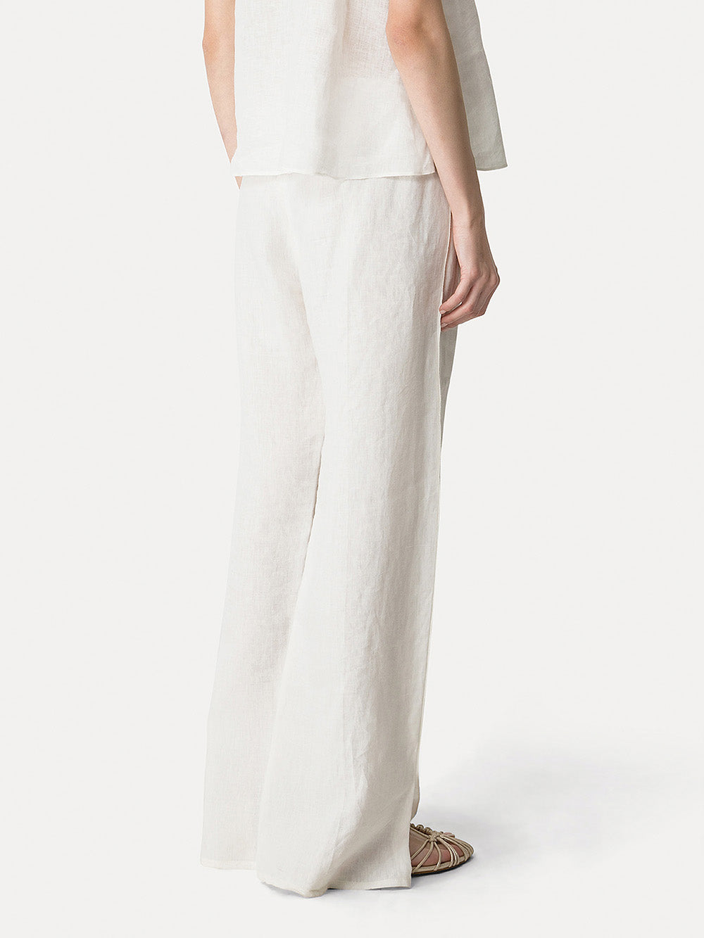 CHIC LINEN CLOTH ELAS TROUSERS