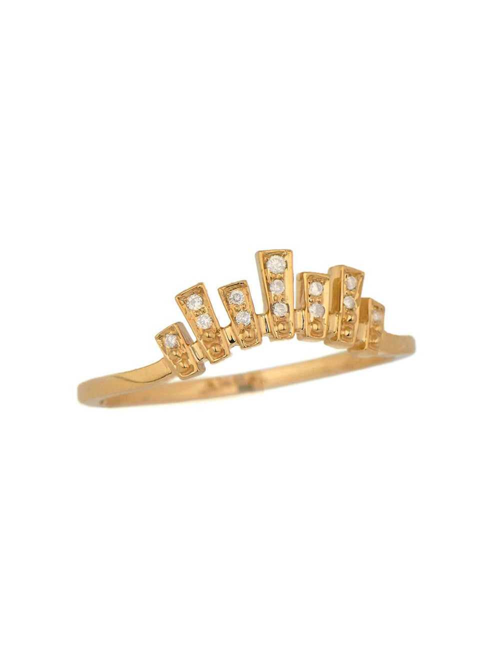 BAGUE COURONNE DIAMANTS