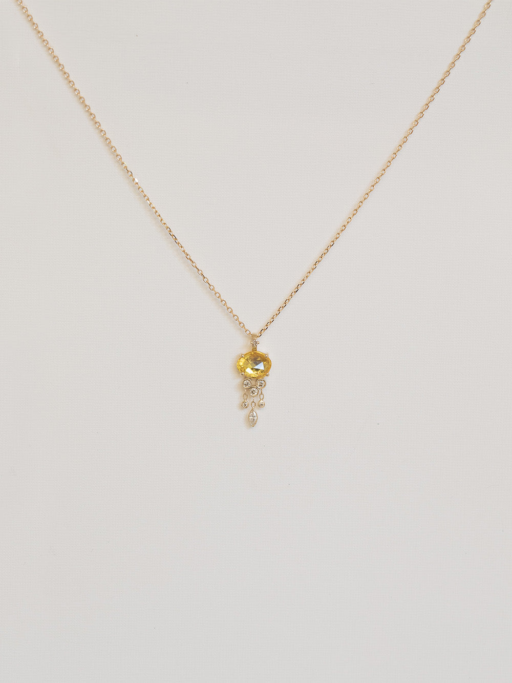 JELLYFISH YELLOW SAPPHIRE NECKLACE