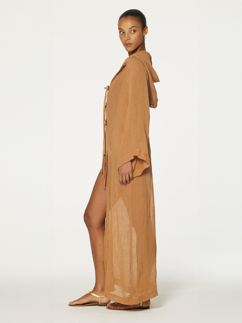 PARDESSUS DE PLAGE CARAMEL