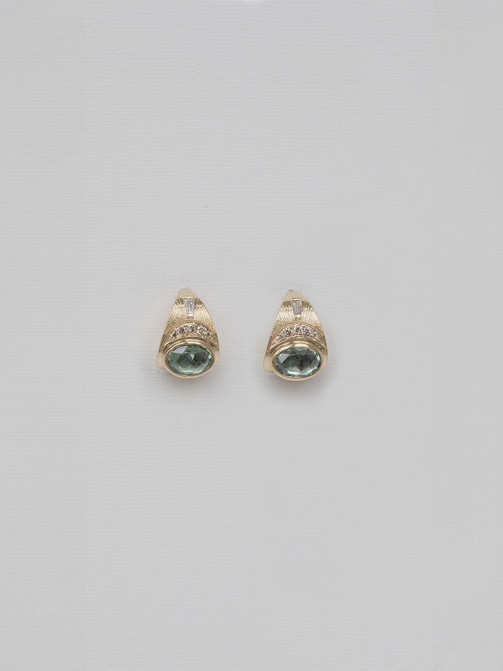 TOURMALINE HOOP EARRINGS