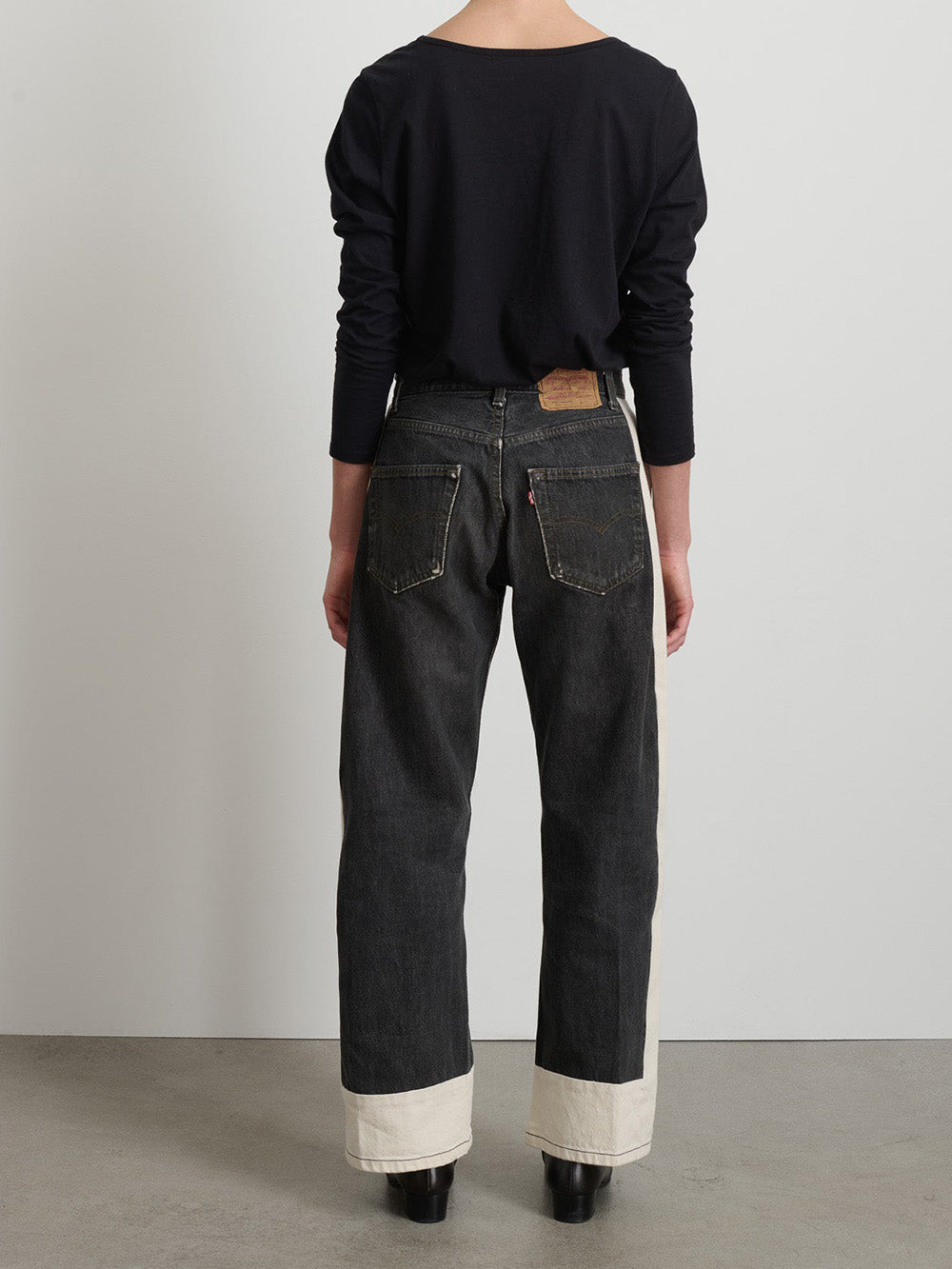 REWORKED SLOUCH VINTAGE BLACK-NATURAL JEANS