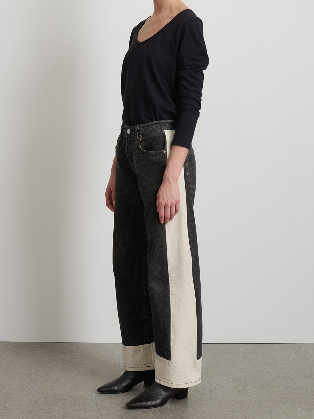 REWORKED SLOUCH VINTAGE BLACK-NATURAL JEANS