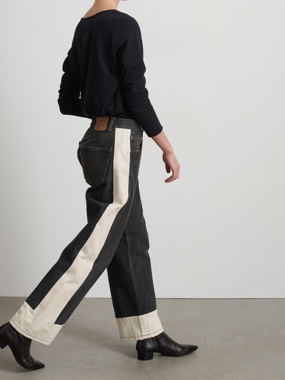 REWORKED SLOUCH VINTAGE BLACK-NATURAL JEANS