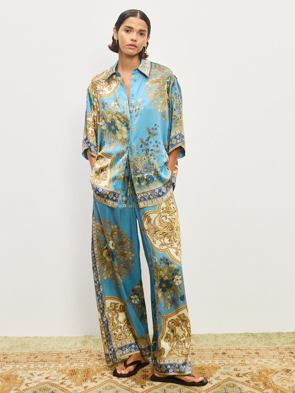 CASSIE SILK PANTS