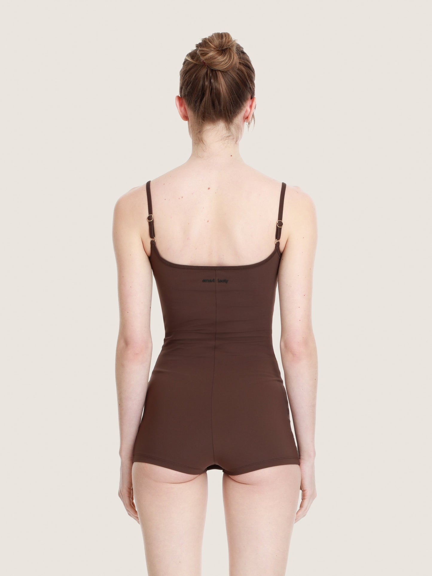 ROBE MAILLOT CORSET MARRON