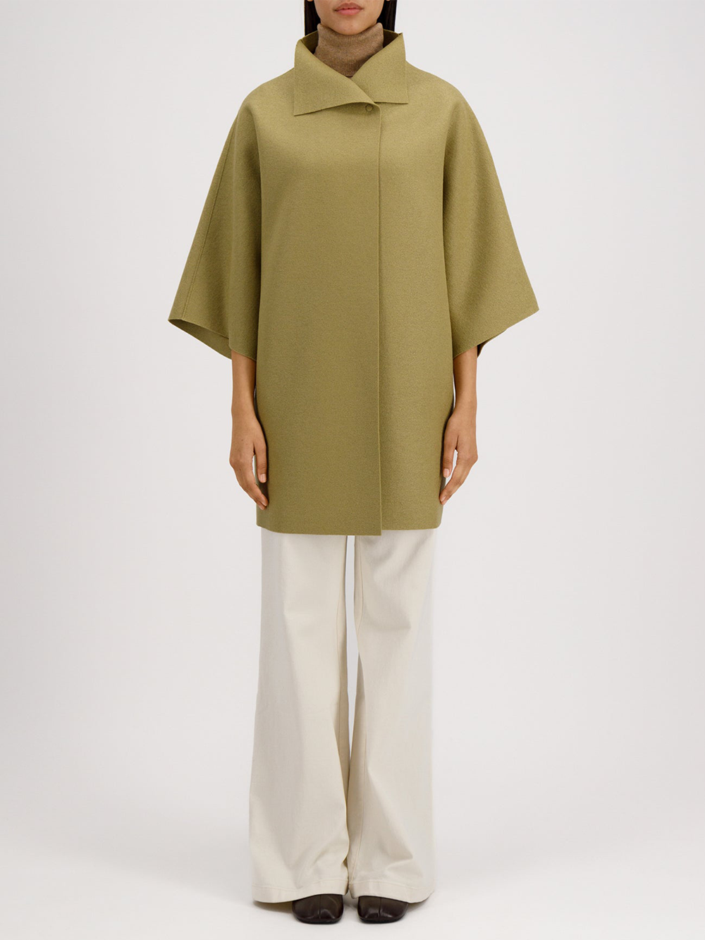 MANTEAU KIMONO LIGHT OLIVE