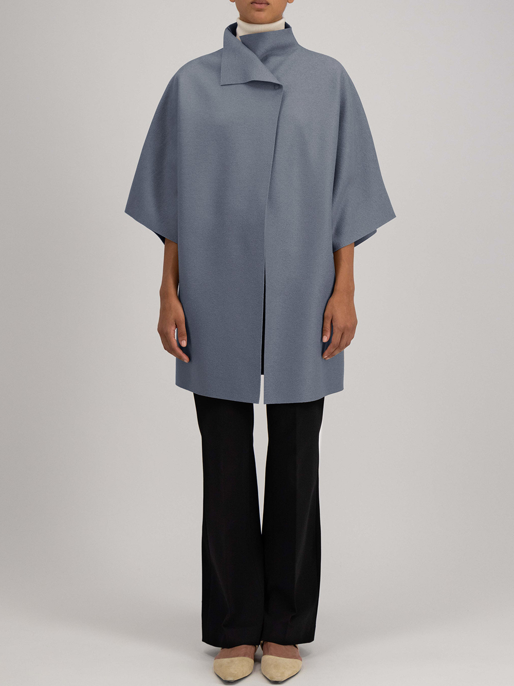 MANTEAU KIMONO MINERAL GREY