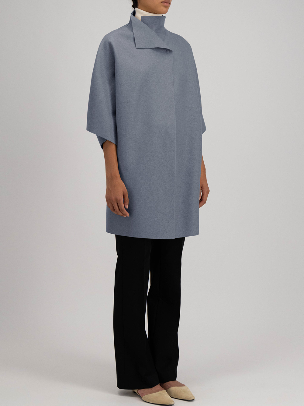 MANTEAU KIMONO MINERAL GREY