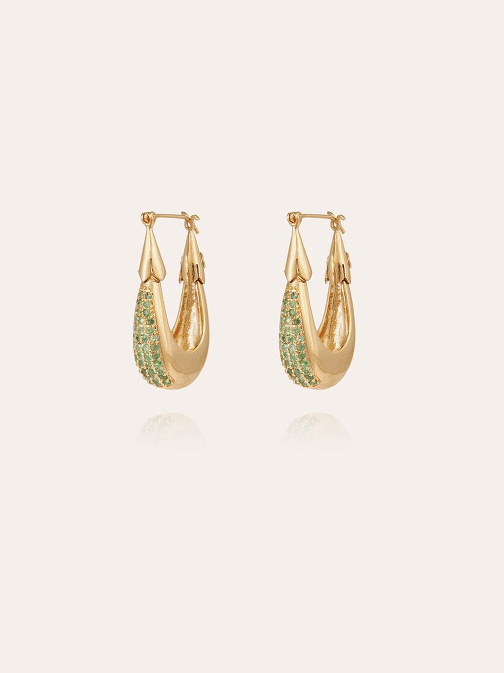 EMERALD FOAM EARRINGS
