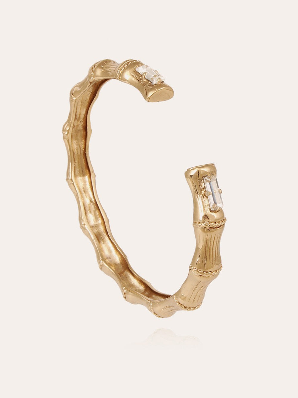 BAMBOO RHINESTONE BANGLE BRACELET