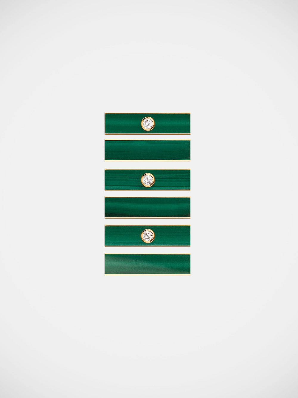 BBY LOCKET MALACHITE & DIAMOND