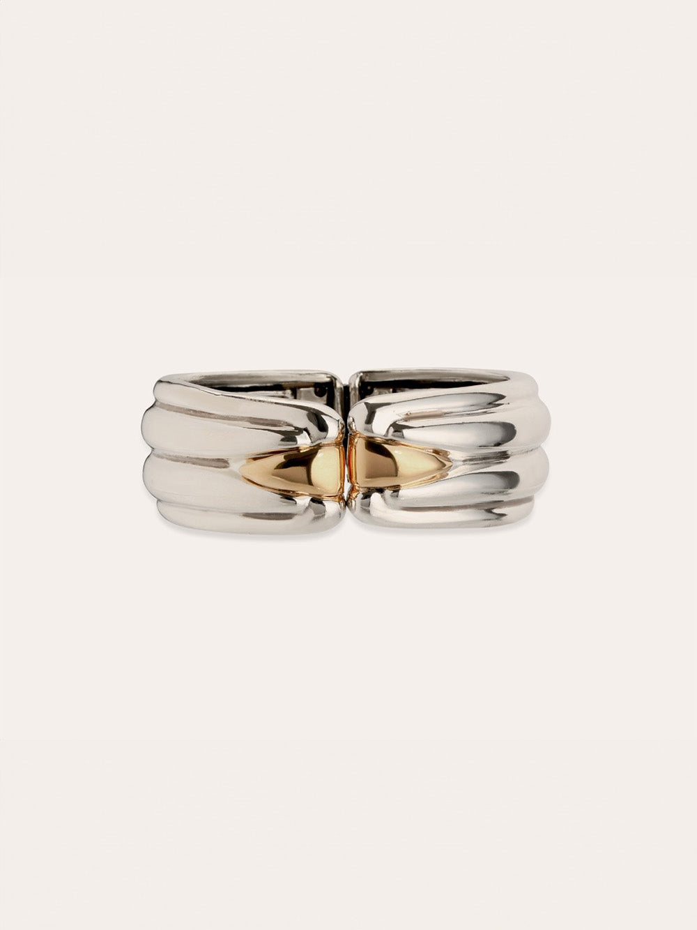 BICOLOR SILVER FOAM BRACELET