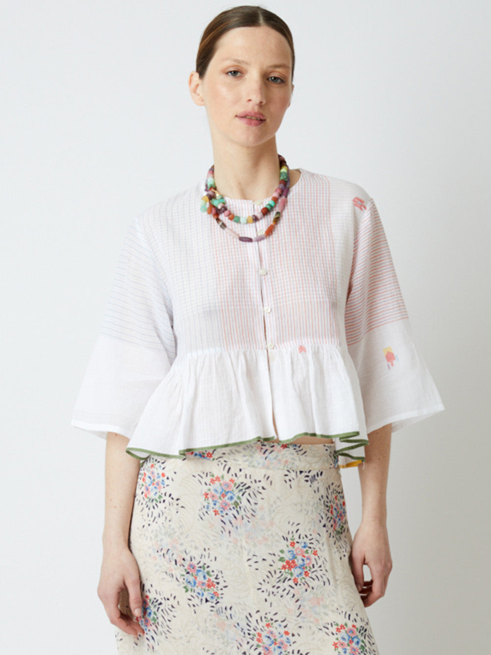 AMA PEPLUM BLOUSE