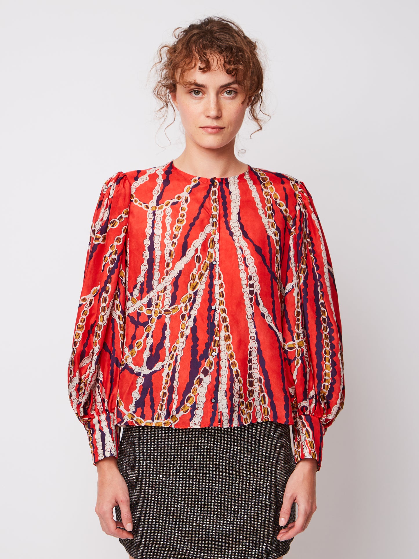 BLOUSE HILL SEVIGNY ROUGE