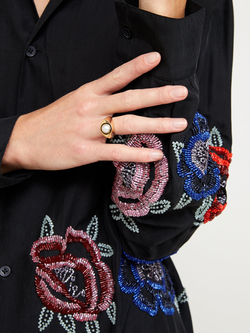 DOUBLE GELATO RING CORAL AND DIAMONDS