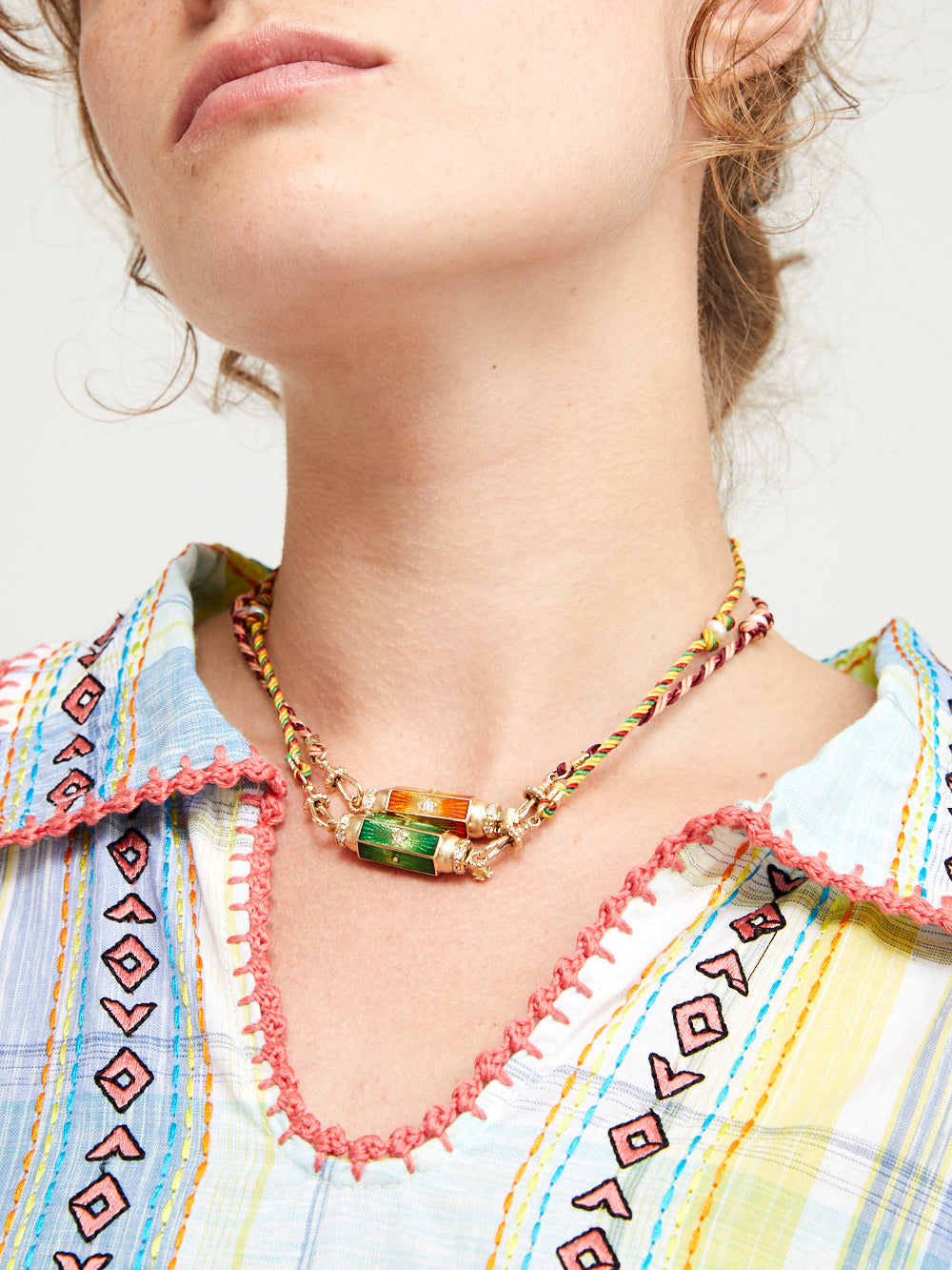 BABY LOCKET COLLAR Green