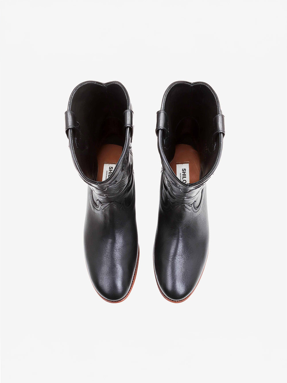 MIDNIGHT LEATHER BLACK BOOTS