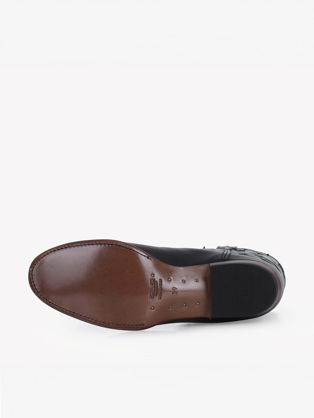 MIDNIGHT LEATHER BLACK BOOTS