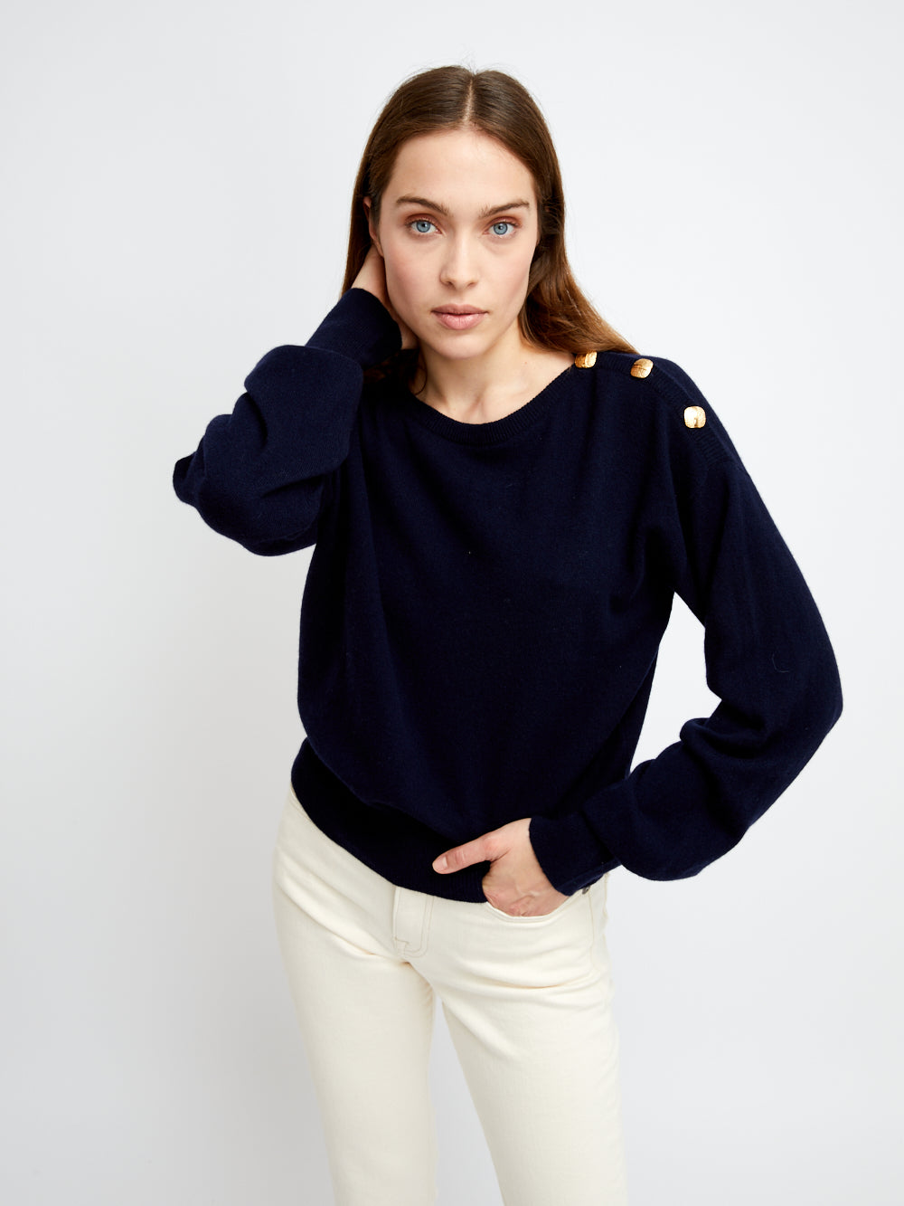 NICO NERO NAVY SWEATER