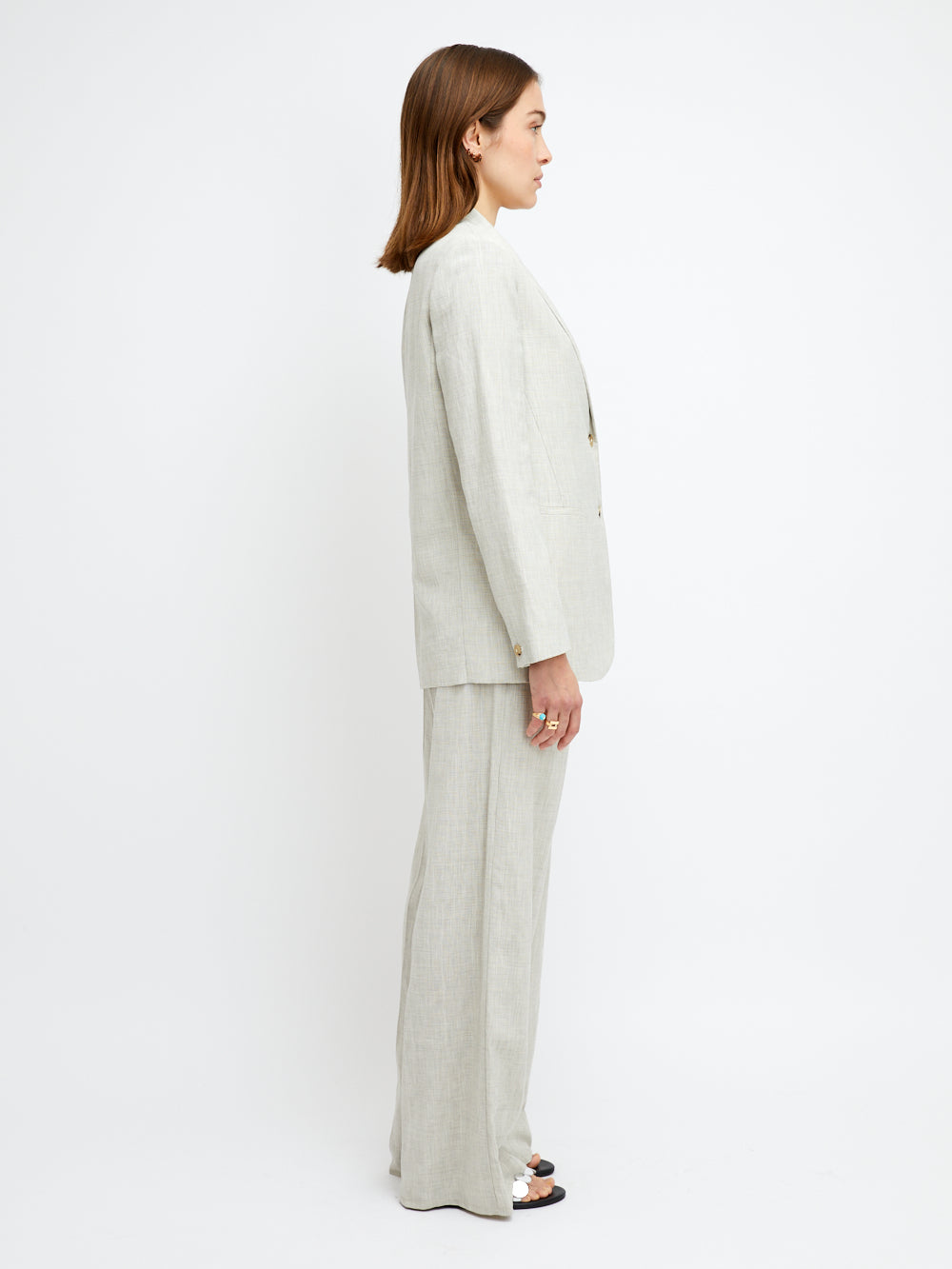 MADREPERLA LINEN BLAZER JACKET