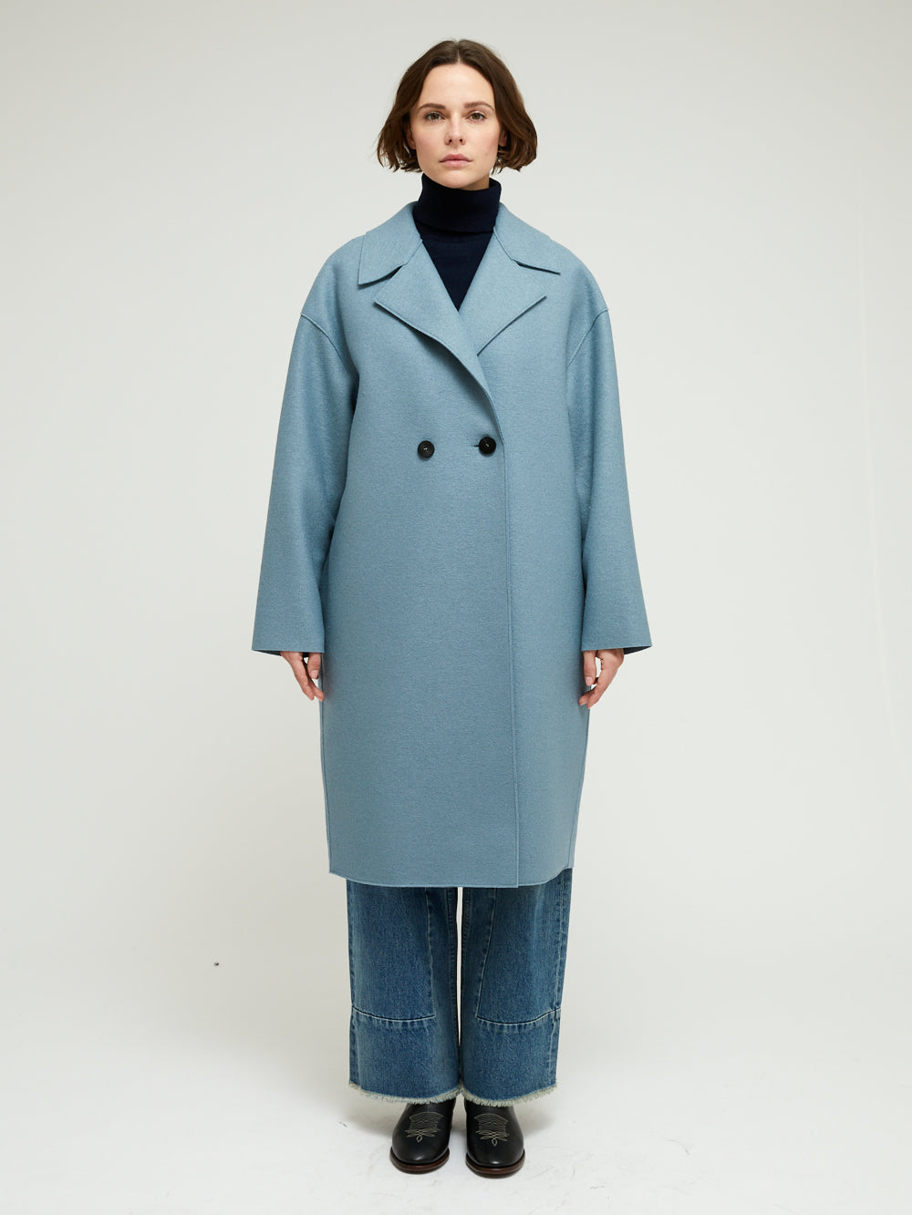 MANTEAU DROPPED SHOULDER MINERAL GREY