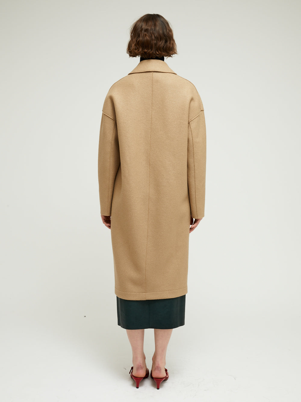 MAC PRESSED WOOL TAN COAT