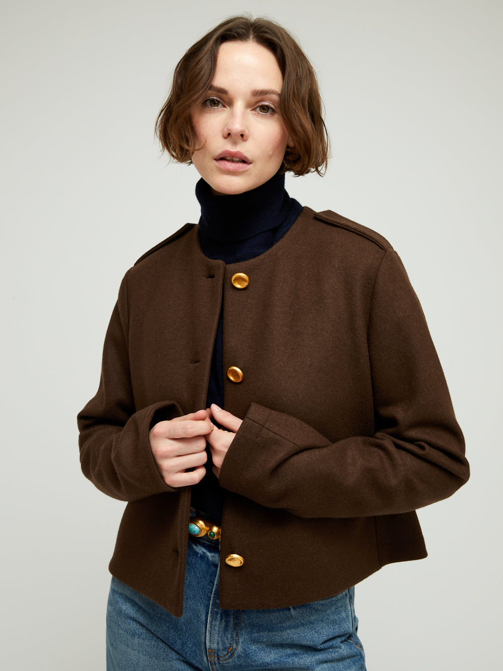 SHORT CASHMERE JACKET
