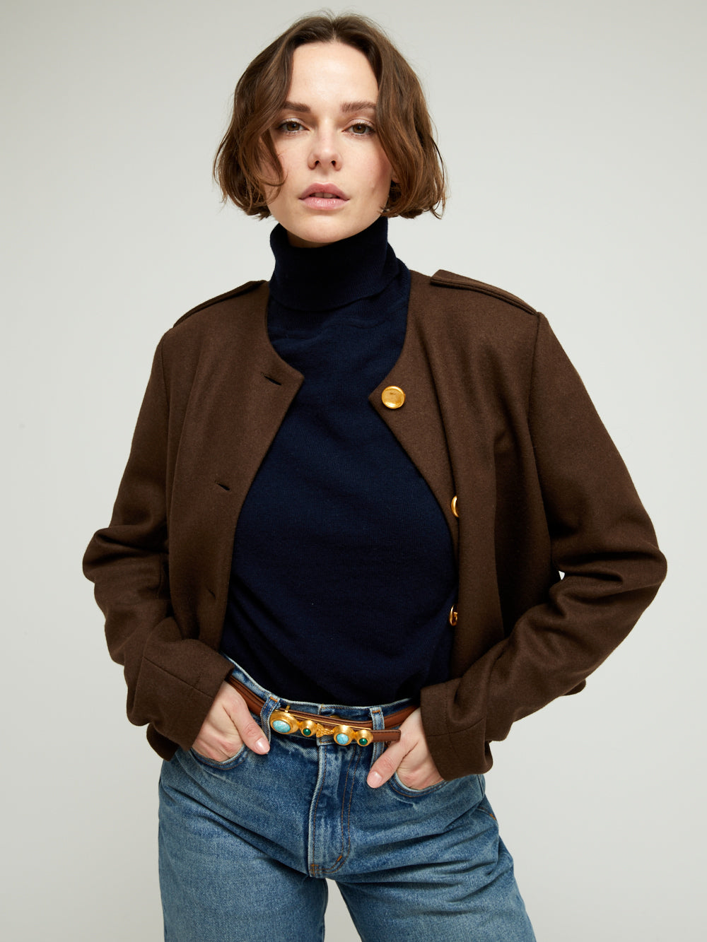 SHORT CASHMERE JACKET
