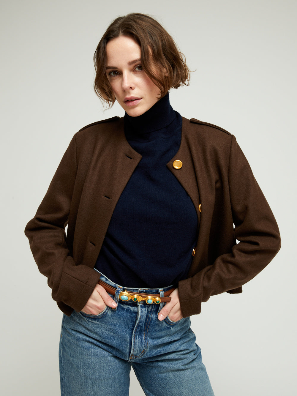 SHORT CASHMERE JACKET