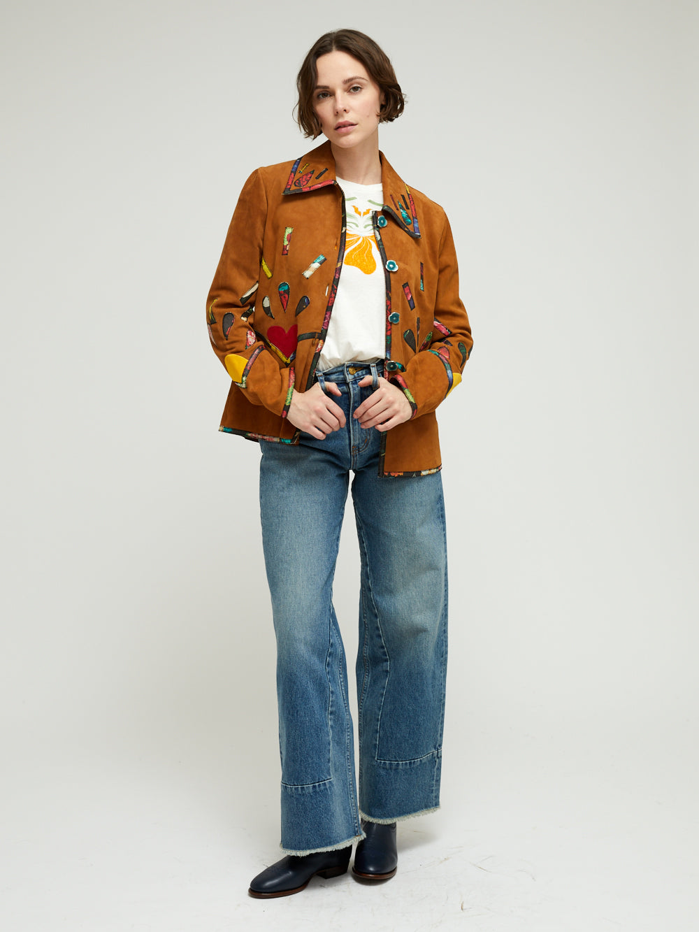 VESTE DYLAN COGNAC