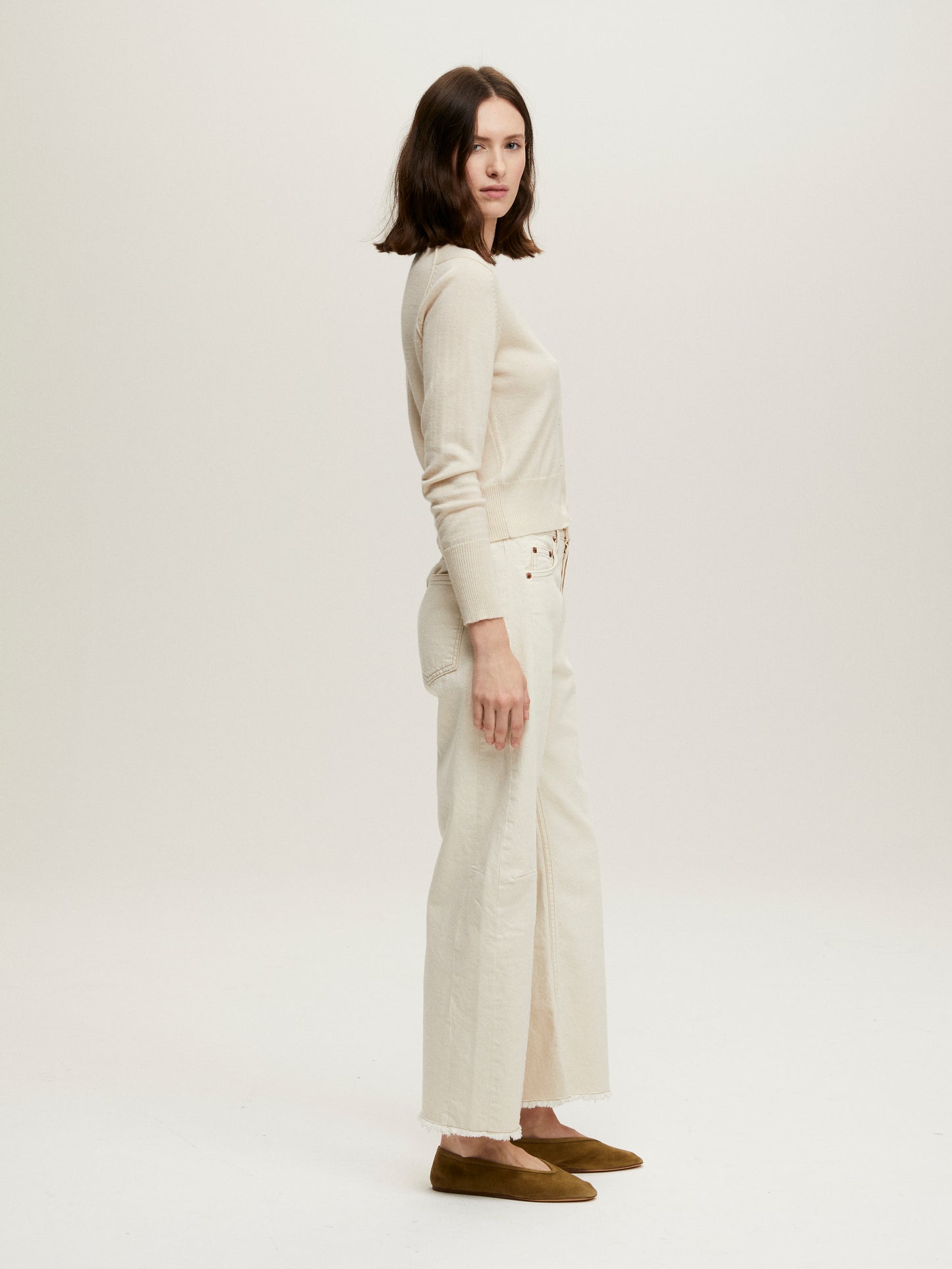 JULIETTE COURT CARDIGAN ANTIQUE WHITE