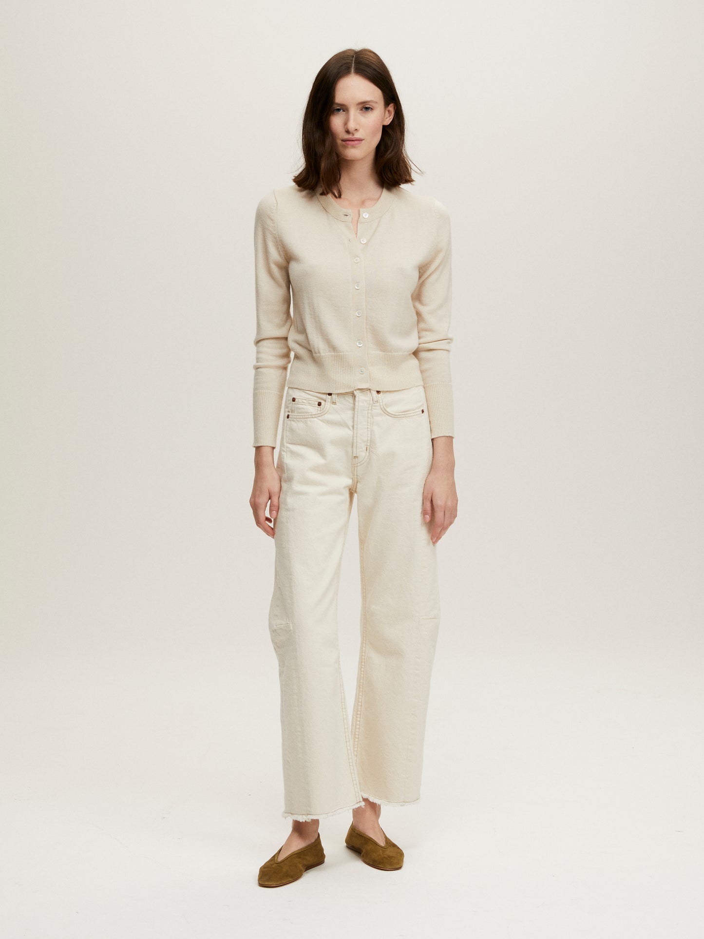 JULIETTE COURT CARDIGAN ANTIQUE WHITE