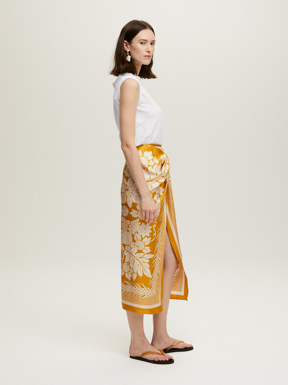 JUPE SARONG LAMOUR JAUNE