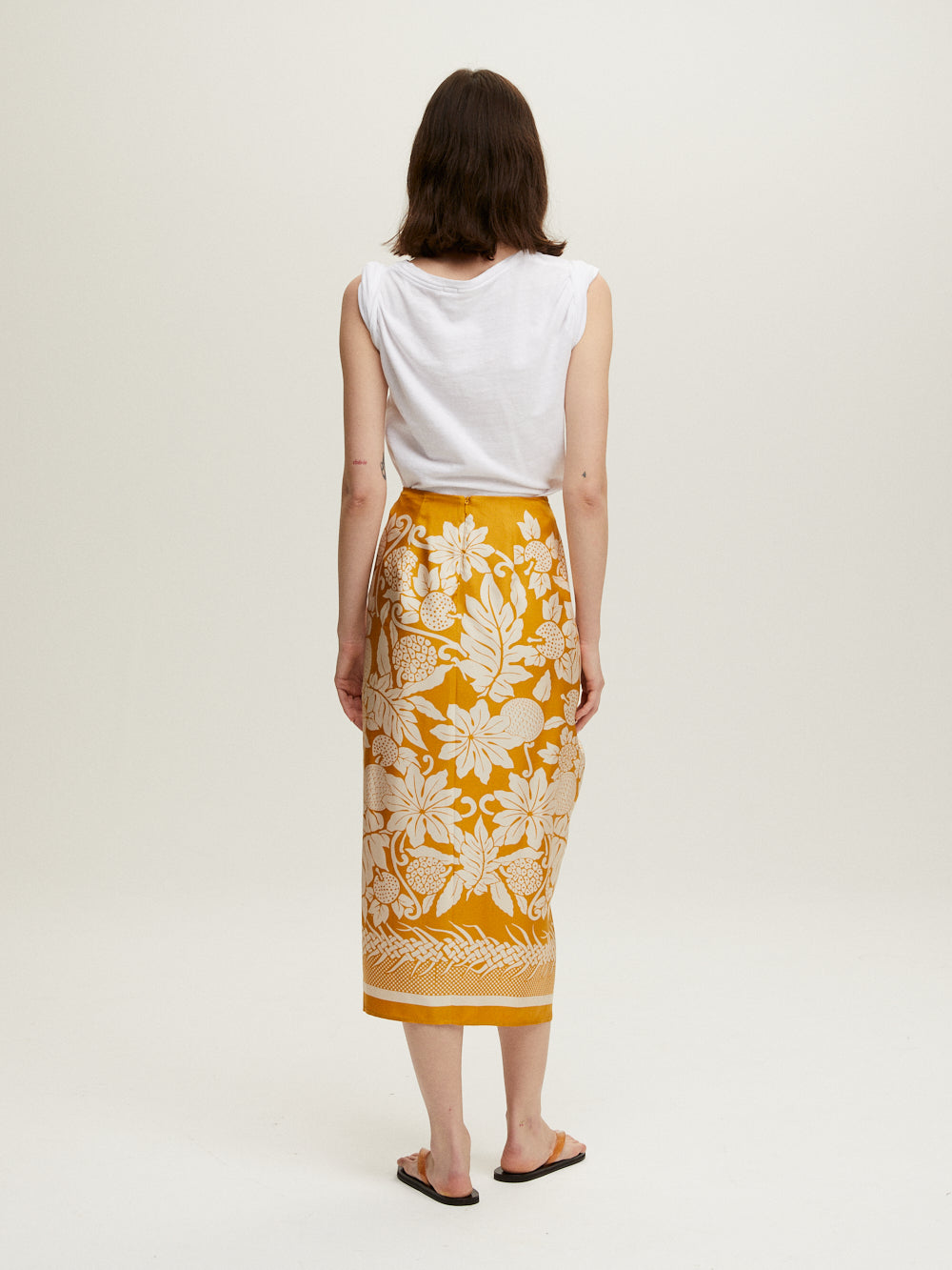 JUPE SARONG LAMOUR JAUNE
