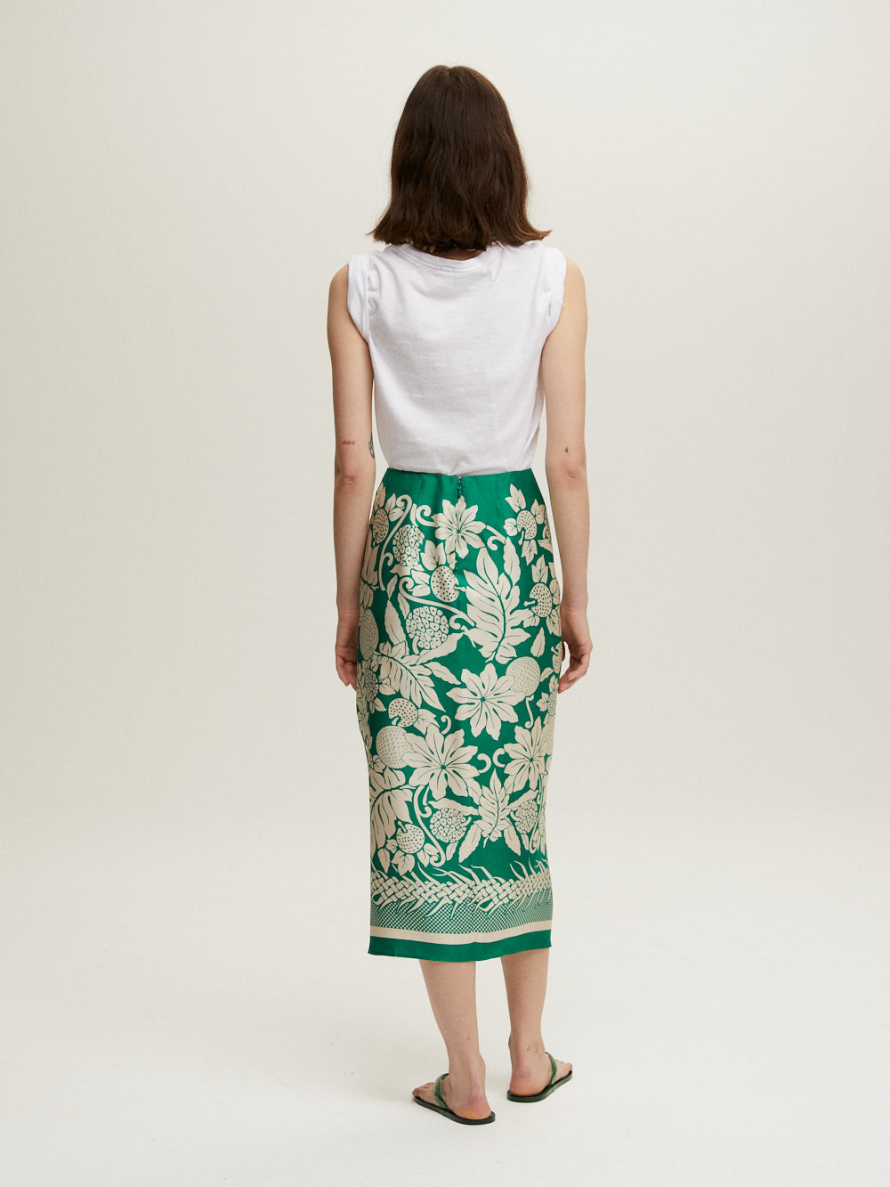 LAMOUR GREEN SARONG SKIRT