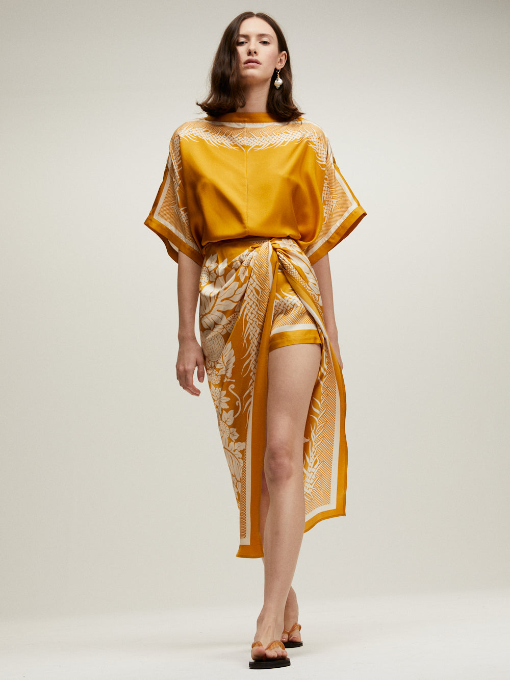 JUPE SARONG LAMOUR JAUNE