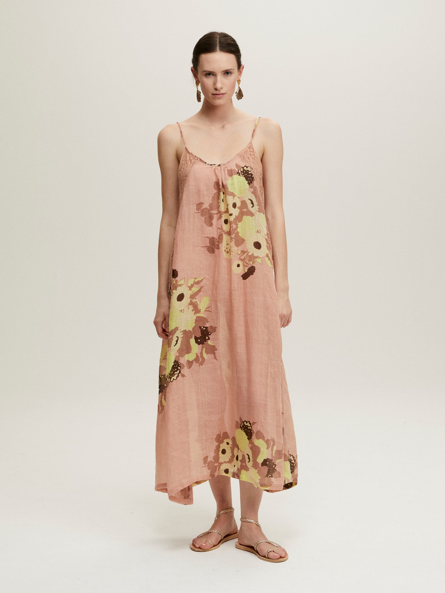 ROBE SLIP LACE PORCELAINE