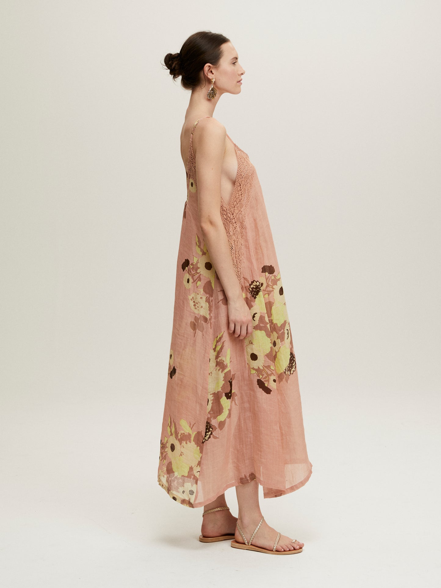 ROBE SLIP LACE PORCELAINE