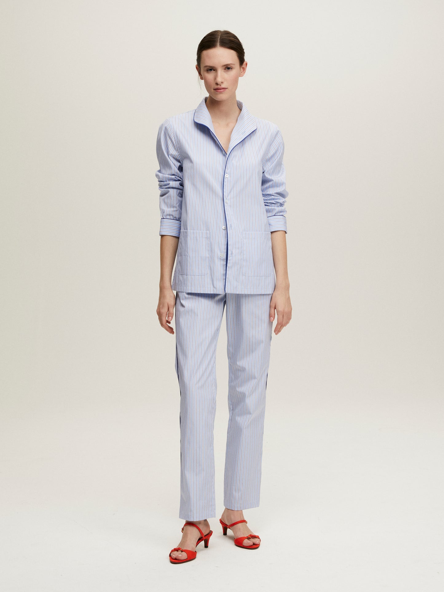 WALDORF BLUE STRIPED PAJAMAS