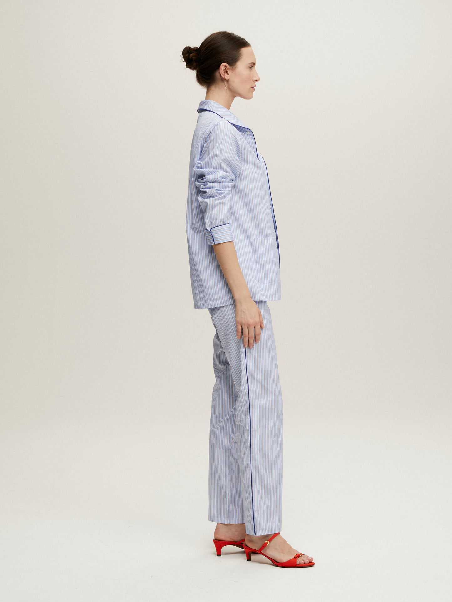 WALDORF BLUE STRIPED PAJAMAS