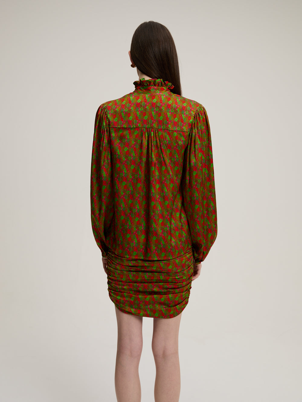 MARIA FLOWERS RED BLOUSE